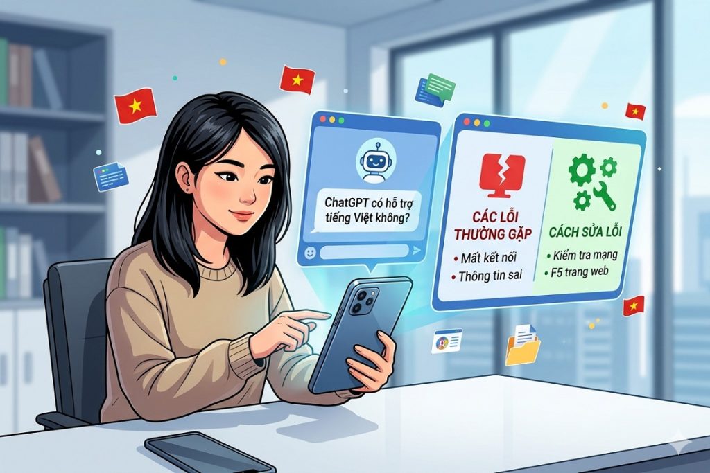 ChatGPT có hỗ trợ tiếng Việt không? ChatGPT hỗ trợ tiếng Việt cực kỳ mạnh mẽ. Những lỗi thường gặp của ChatGPT và cách sửa