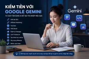 Kiếm tiền với Google Gemini: 15 cách tận dụng AI để tạo thu nhập hiệu quả