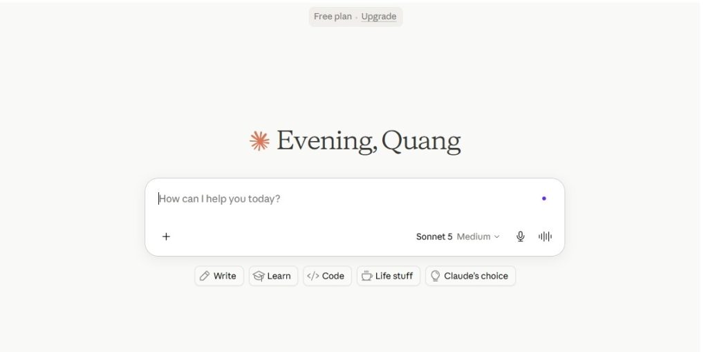 Cách đăng ký và sử dụng Claude AI miễn phí tại Việt Nam. Đăng ký thành công. Bắt đầu sử dụng