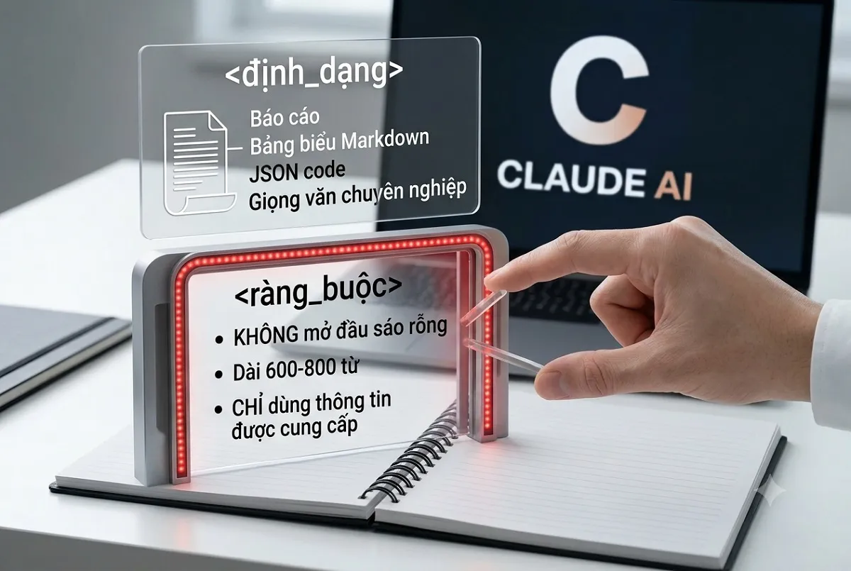 Cách viết prompt Claude hiệu quả. Định dạng - Ràng buộc
