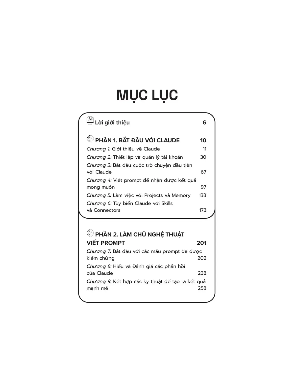 Sách Kiếm Tiền Bằng Claude AI. Mục lục
